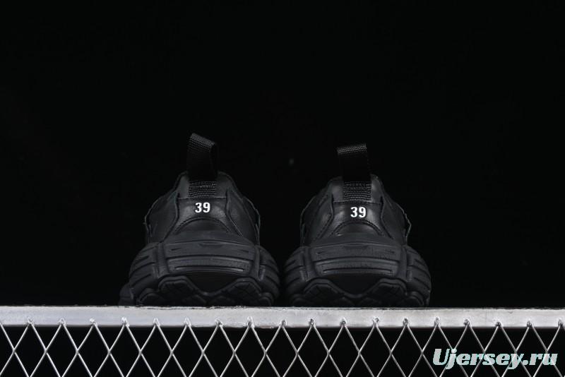 Balenciaga Monday Leather Round Toe Lace-Up Low-Top Casual Shoes - WDTSC1000