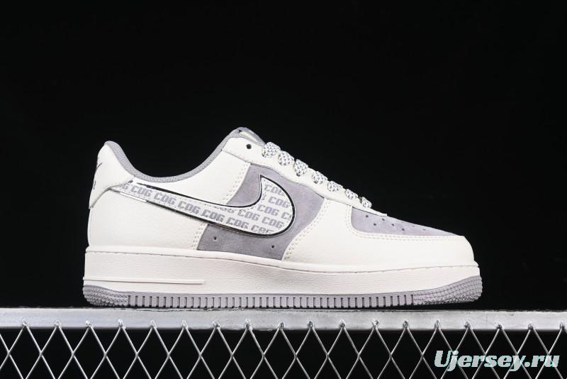Nike Air Force 1 '07 Low The North Face x CDG Light Bone Swoosh Casual Sneakers - BB7518-014