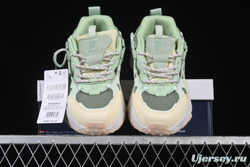 Fila Fusion Retro Mars Running Shoes with Lace-Up Design and Cushioned Sole - F12W422103FMB