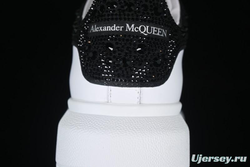 Alexander McQueen Oversized Sneakers with Black Suede Heel Detail - D.E5