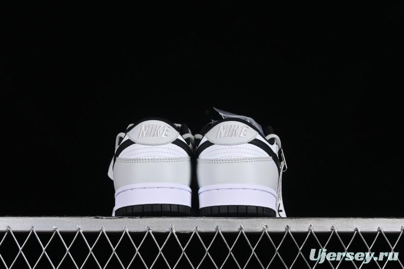 Nike Dunk Low Letter Panda Black Grey High Street Deconstructed SB Strap Low-top Casual Skate Shoes - CW1590-100