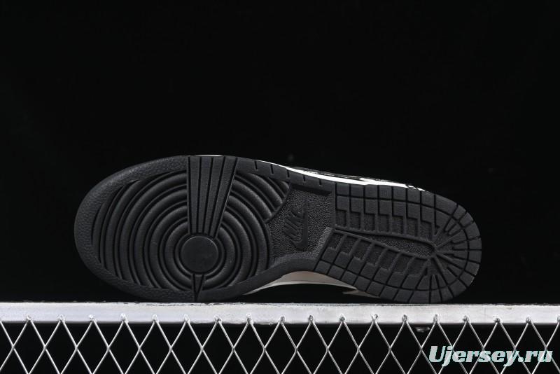 Nike SB Dunk Low Lightning Collaboration Daisy White Swoosh Anniversary Custom Low-Top Casual Skate Shoes - DJ2024-073