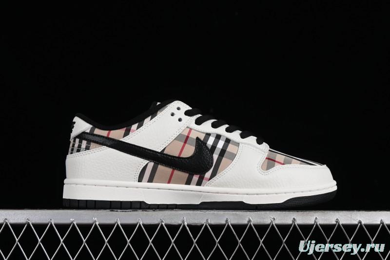 Nike Supreme SB Dunk Low Plaid Colorway Low-Top Casual Skateboarding Shoes - SP1098-051
