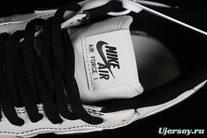 Balenciaga x Nike Air Force 1 '07 Low Triple Swoosh Beige Black Casual Shoes - FR0538-090