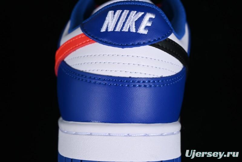 Nike Dunk Low SB Casual Skate Shoes in White Blue Red - CW1590-104