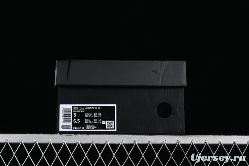 Nike Field General 82 Casual Sneakers with Classic Black and White Colorway - FQ8762-001
