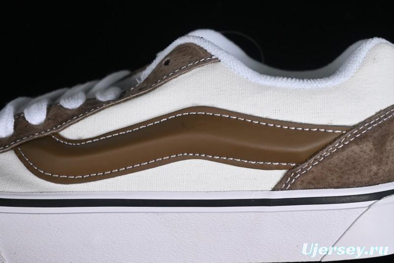 Vans Classics Knu Skool Coffee White Brown Slip-On Shoes - VN0009SAK330