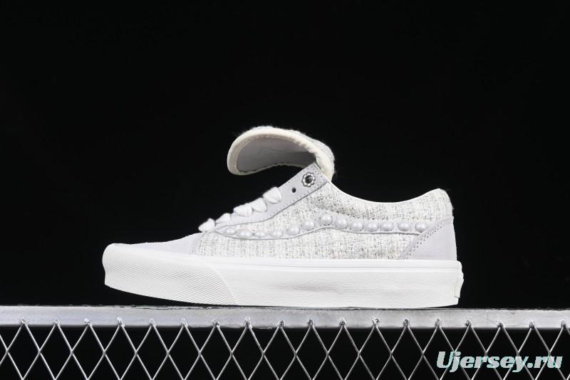 Vans Skool Ext Pearl White Low-Top Casual Skate Shoes - VN000EEMQC5