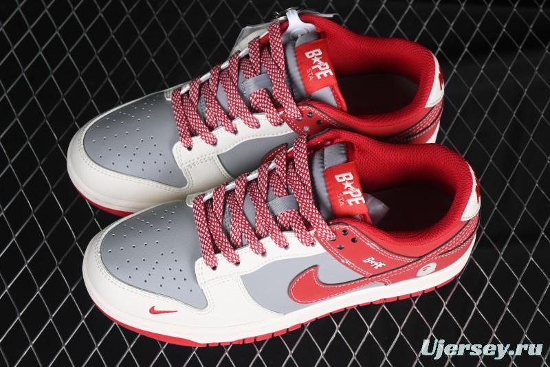 Nike SB Dunk Low BAPE Collaboration Anniversary High-End Custom Sneakers - BB8969-008