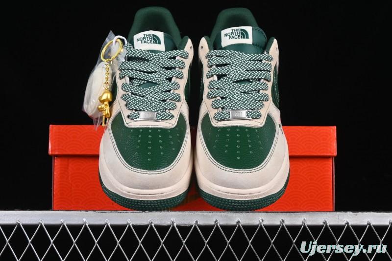 Nike Air Force 1 '07 Low The North Face Collaboration Green Snake Scale Casual Sneakers - DM6688-015