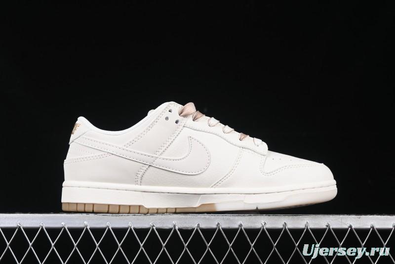 Nike SB Dunk Low Supreme Collaboration Two-Tone Khaki Anniversary High-End Custom Low-Top Casual Skate Shoes - BB8675-111