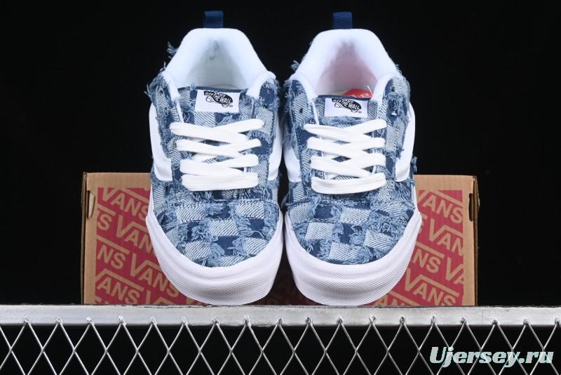 Vans Knu Skool Washed Tie-Dye Low-Top Casual Skate Shoes - VN000CS0239