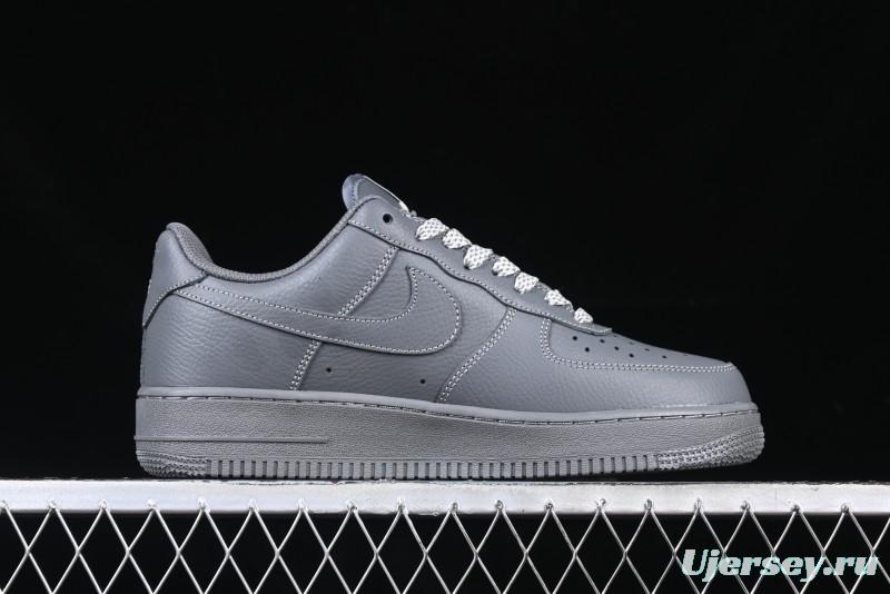Nike Air Force 1 '07 Low Custom Graffiti Broken Swoosh Casual Sneakers - DM0970-132