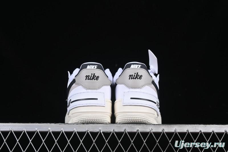 Nike Air Force 1 Shadow Low-Top Sneakers with Lightweight EVA Midsole and Anti-Slip RB Rubber Outsole - DZ1847-110