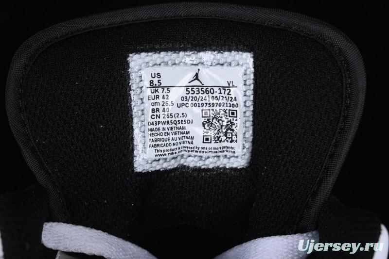 Nike Air Jordan 1 Low AJ1 Reverse Panda Low-Top Lifestyle Basketball Shoes - 553560-172