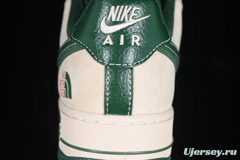 Nike Air Force 1 '07 Low The North Face Collaboration Green Snake Scale Casual Sneakers - DM6688-015
