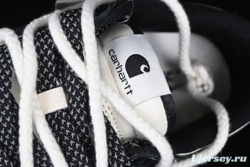 Nike SB Dunk Low Carhartt x Supreme Collaboration - Strap Black Hook Anniversary High-End Custom Low-Top Casual Skate Shoes - YX5066-237