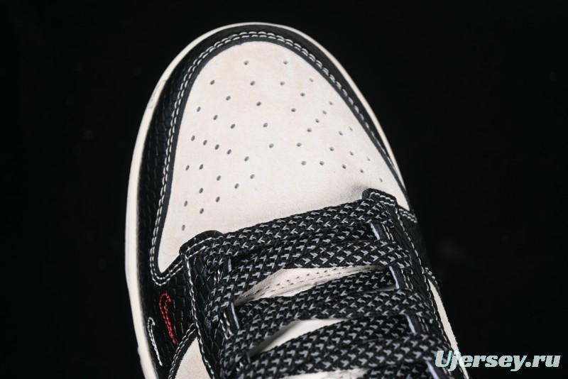 Nike SB Dunk Low Year of the Snake Limited Edition Black Snake Dual-Color Anniversary Custom Low-Top Casual Skate Shoes - HH7518-031