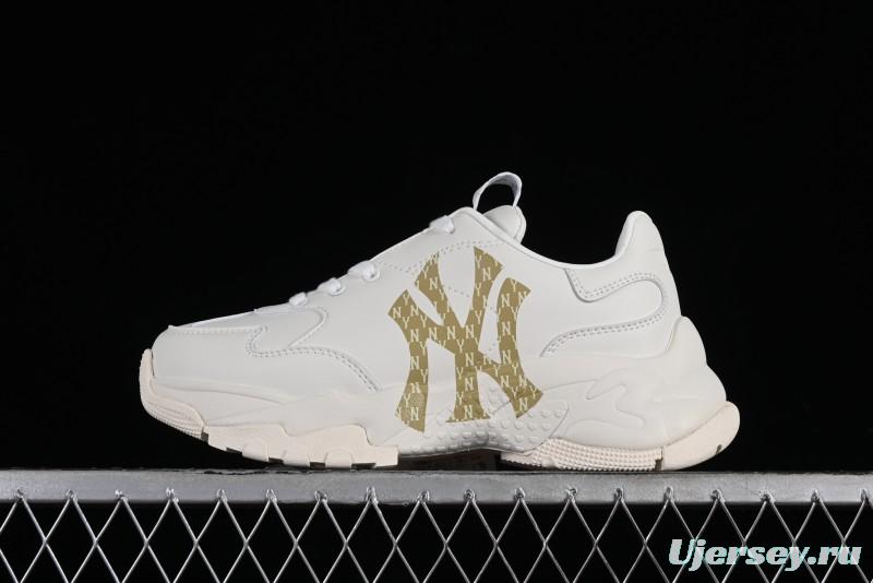 MLB Bigball Chunky Mono New York Yankees Height Increasing Thick Sole Casual Sneakers - 32SHCM01150I