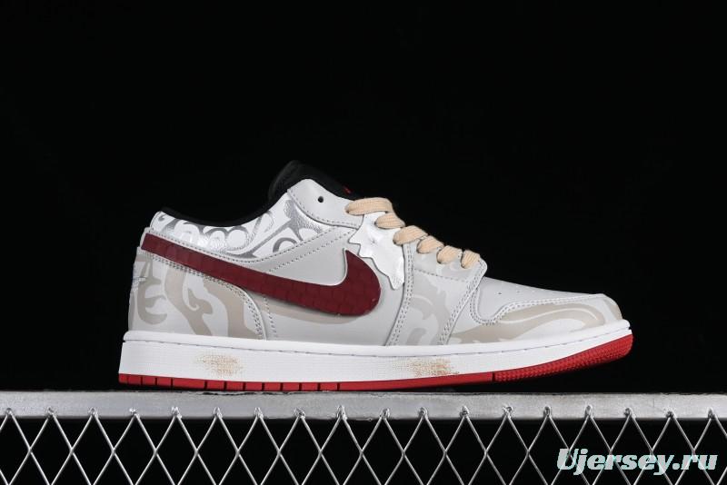 Nike Air Jordan 1 Low AJ1 CNY Year of the Dragon Limited Edition 'Mischievous Panda' Retro Basketball Shoes - 553558-066