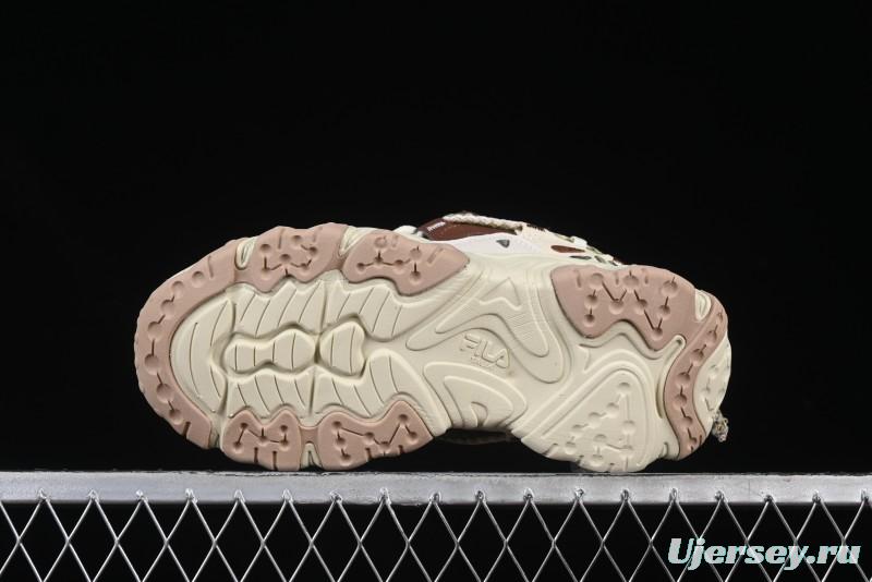 Fila Fusion Retro Mars Running Shoes with Lace-Up Design and Cushioned EVA Midsole - F12W432101FTP