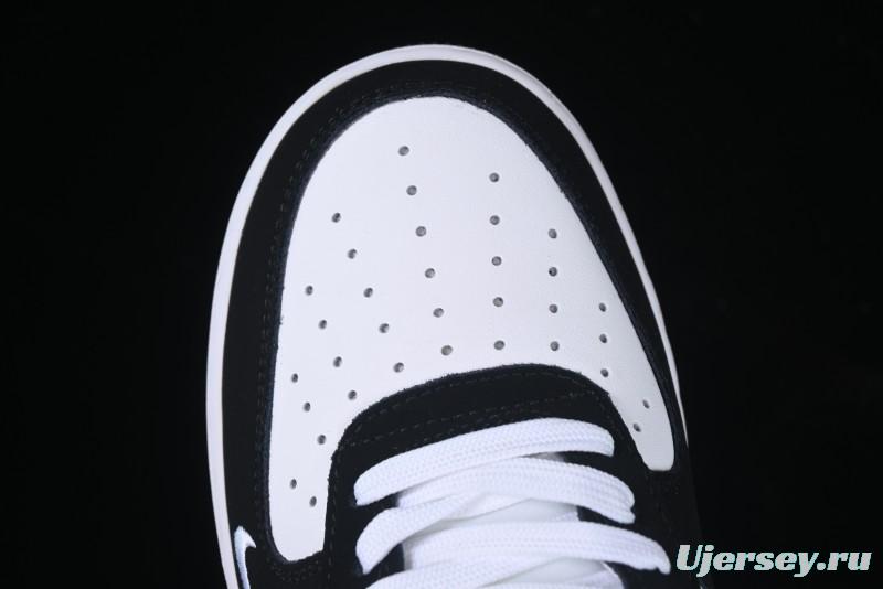 Nike Air Force 1 '07 Low Burberry Collaboration Black White Cow Print Casual Sneakers - DF0188-029