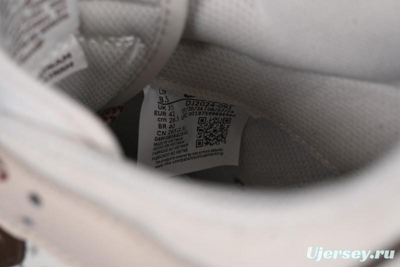 Nike SB Dunk Low Supreme Collaboration Bullet Screen White Check Anniversary High-End Custom Low-Top Casual Skate Shoes - DJ2024-091