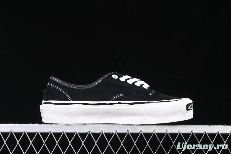 Kamiya Vulcanize Sneaker 23AW High-End Line Mihara Yasuhiro Dissolve Black White Suede Casual Low-Top Canvas Shoes - M.C3