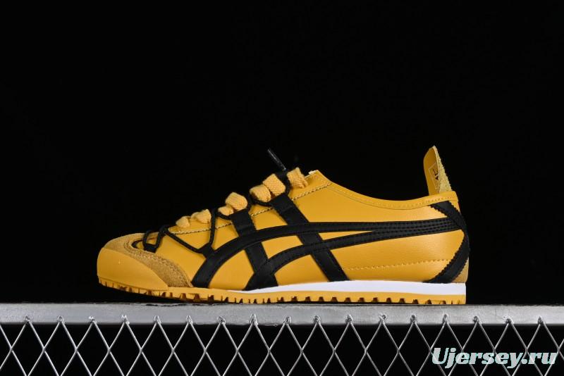Onitsuka Tiger Mexico 66 Low-Top Leather Sneakers with Lace-Up Design - DL408-0490