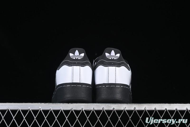 Adidas Originals Superstar XLG Casual Sneakers with Shell Toe and Thick Sole - IE8409