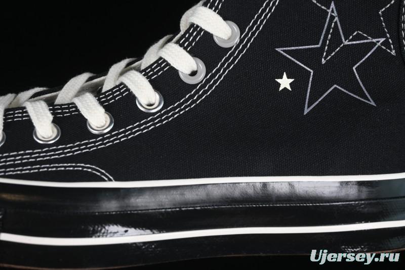 Converse Chuck 1970s High Top Canvas Sneakers with Star Stitch Design - A15743C