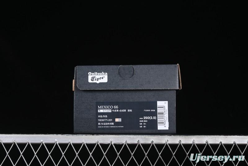 Onitsuka Tiger Mexico 66 Low-Top Leather Running Shoes - 1183B771-201