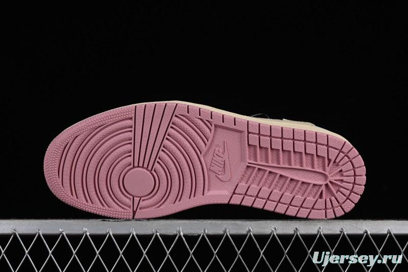 Nike Travis Scott x Air Jordan 1 Low OG AJ1 Reverse Swoosh Sneakers - DM7866-600