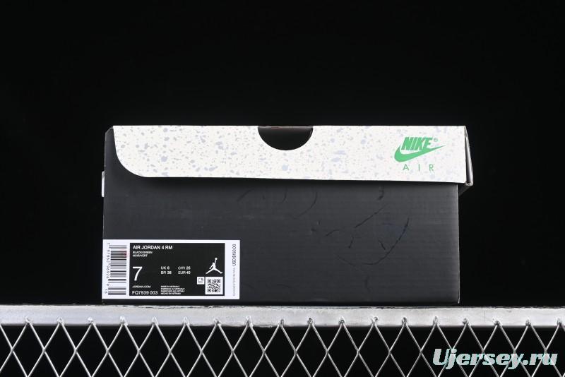 Nike Air Jordan 4 Remastered Sneakers with Textile Mesh Leather and Suede Upper - FQ7939-003