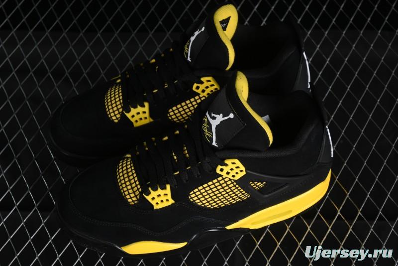 Nike Air Jordan 4 Retro Basketball Shoes Thunder - DH6927-017