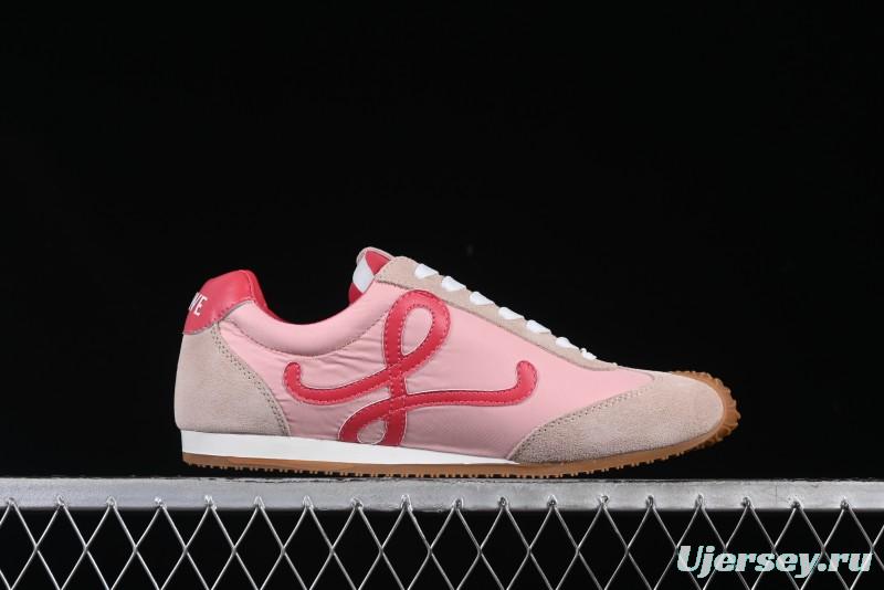 Loewe Ballet Runner 2.0 Sneakers Retro Style Lightweight Casual Sports Shoes - Pink Rose