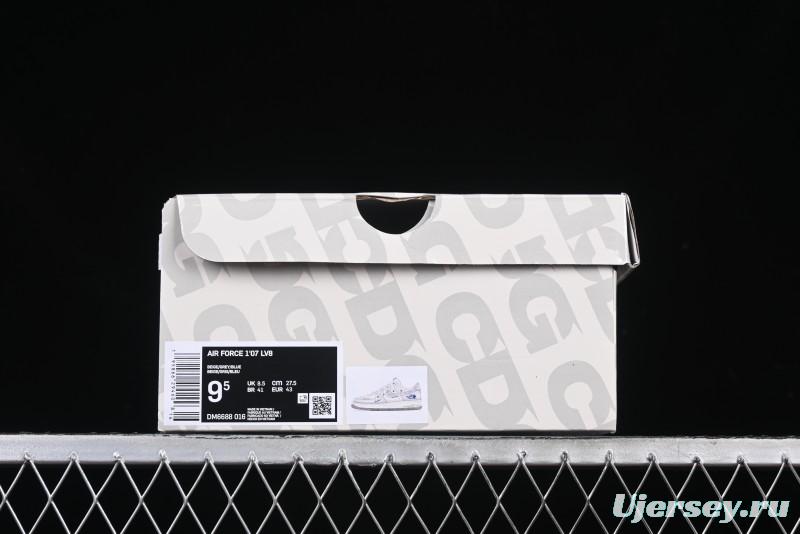 Nike Air Force 1 '07 Low The North Face Collaboration Silver Swoosh Drawstring Casual Sneakers - DM6688-016