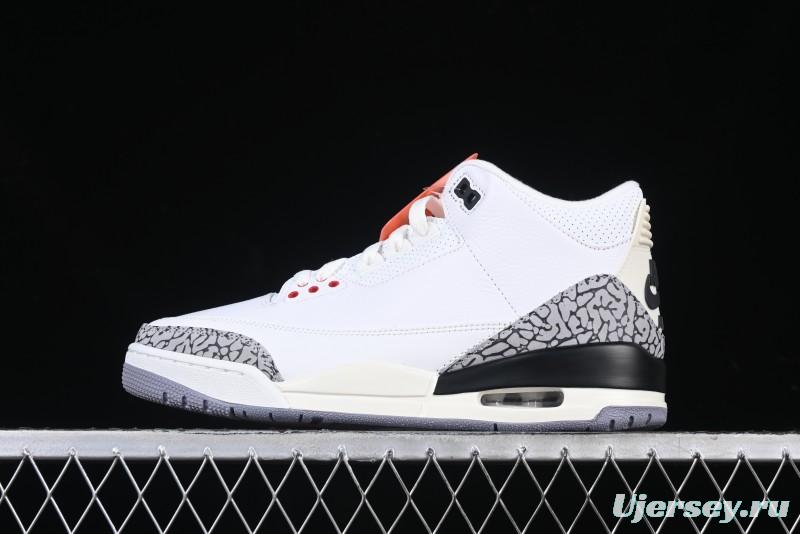 Nike Air Jordan 3 Retro White Cement Reimagined Basketball Shoes - DN3707-100