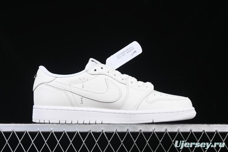 Nike Travis Scott x Air Jordan Low OG SP AJ1 Retro Sneakers in Pure White - TD1228-111