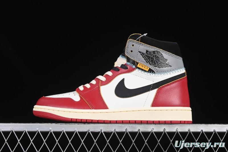 Nike Union x Air Jordan 1 Retro High Basketball Shoes Shadow Chicago - HV8563-600