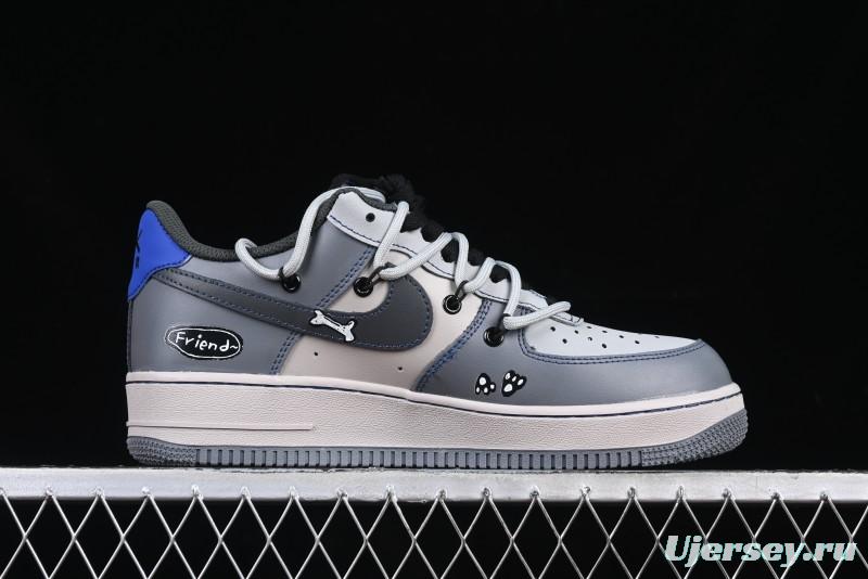 Nike Air Force 1 '07 Low British Blue Cat Casual Lace-Up Sneakers - KS6896-333
