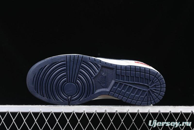 Nike SB Dunk Low Supreme Collaboration - Cream Coffee Anniversary High-End Custom Low-Top Casual Skate Shoes - AG3702-850