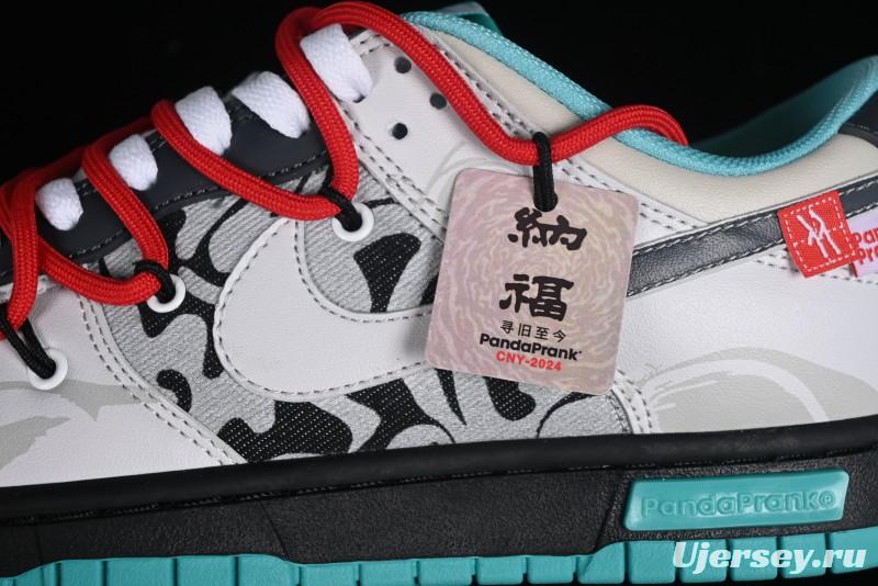 Nike Dunk Low Panda Prank CNY Year of the Dragon Limited Edition SB Low-top Casual Sneakers - DV0831-101