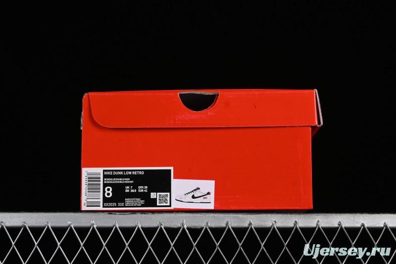 Nike Supreme x SB Dunk Low Balenciaga Collaboration - Off White Blue Canvas Anniversary High-End Custom Low-Top Casual Sneakers - XX2025-310