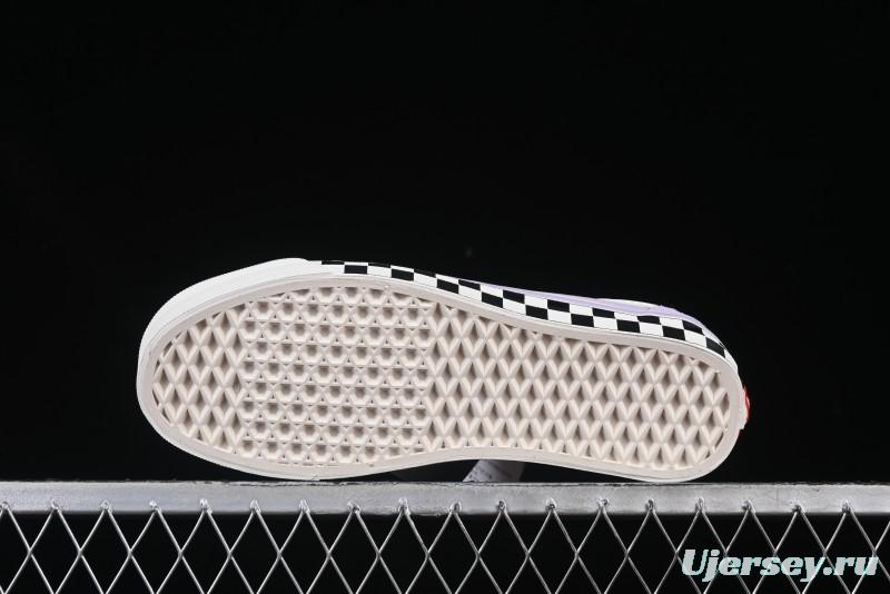 Vans Old Skool Reissue 136 Purple Checkerboard Retro Canvas Shoes - VN000MT6E3N