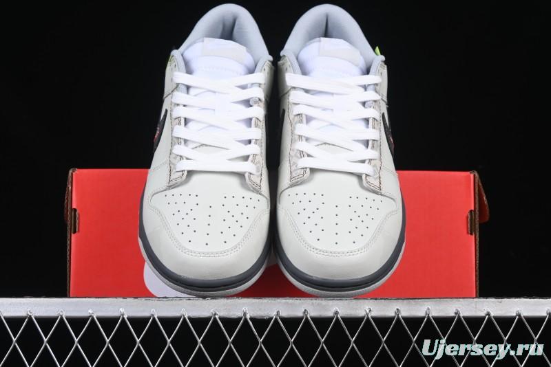 Nike Dunk Retro Low Grey Fog Panda Prank Mountain Theme Casual Sneakers - DD1391-103