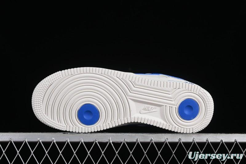 Nike Vlone x Air Force 1 '07 Low Collaboration Light Blue Casual Sneakers - AA5360-011