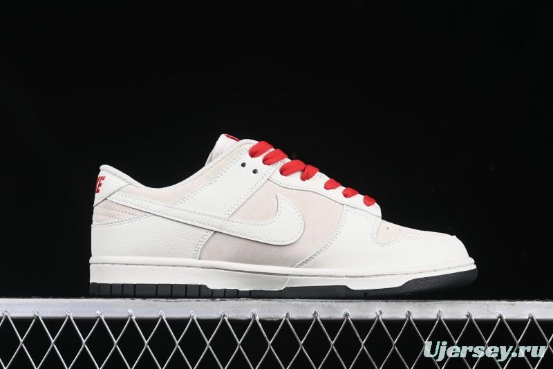 Nike SB Dunk Low Comme des Garcons Play Heart White Anniversary Custom Low-Top Casual Skate Shoes - DJ2024-052