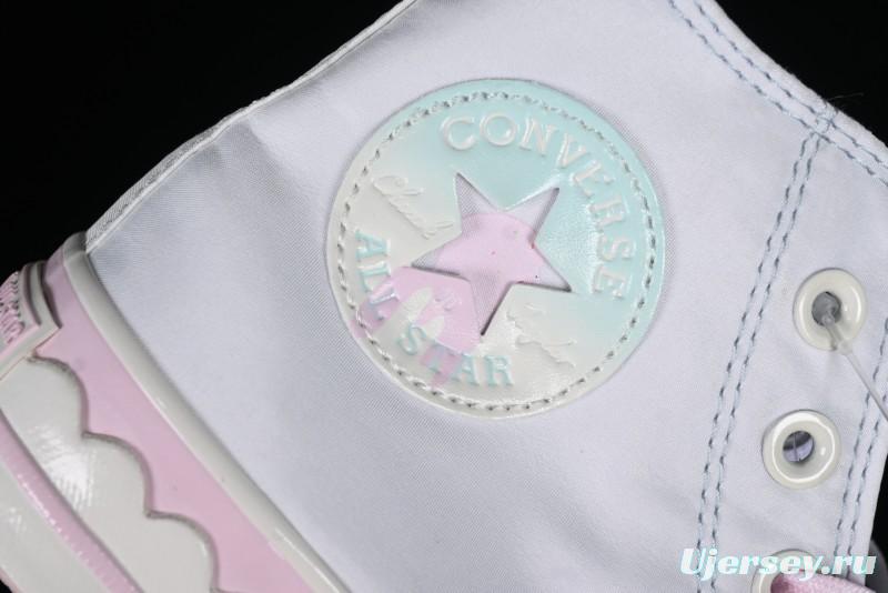 Converse Chuck 1970s Ice Cream Fun White Pink High Top Canvas Sneakers - A10947C