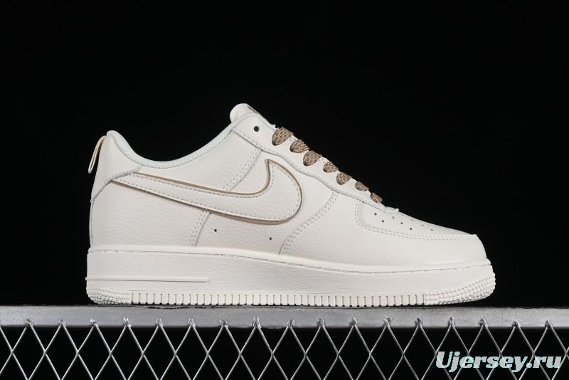 Nike Air Force 1 '07 Low Classic Khaki Mini Swoosh Starry Sky Low-Top Casual Sneakers - MJ0319-027